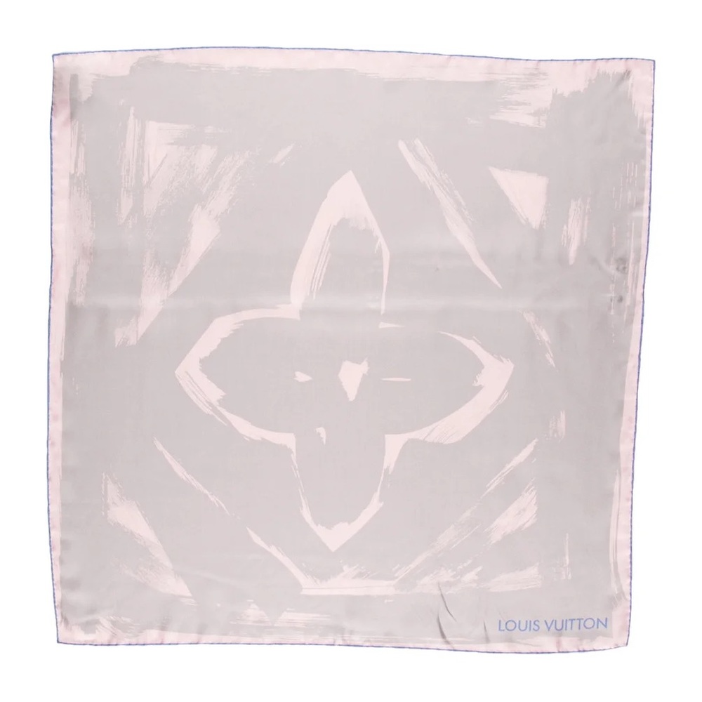 Silk Louis Vuitton Fleur Scarf